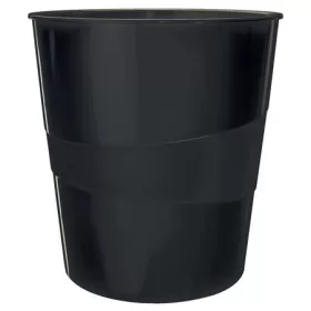 Papírkosár, 15 liter, LEITZ Recycle, fekete (E53280095)