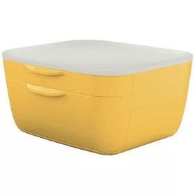   Irattároló, műanyag, 2 fiókos, LEITZ Cosy, melegsárga (E53570019)
