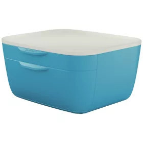   Irattároló, műanyag, 2 fiókos, LEITZ Cosy, nyugodtkék (E53570061)
