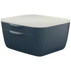   Irattároló, műanyag, 2 fiókos, LEITZ Cosy, bársonyszürke (E53570089)