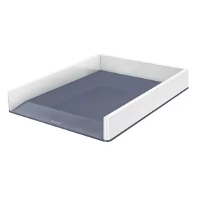   Irattálca, műanyag, kettős színhatású, LEITZ Wow, fehér (E53611001)