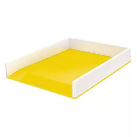   Irattálca, műanyag, kettős színhatású, LEITZ Wow, sárga (E53611016)