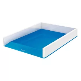   Irattálca, műanyag, kettős színhatású, LEITZ Wow, kék (E53611036)