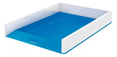 Irattálca, műanyag, kettős színhatású, LEITZ Wow, kék (E53611036)
