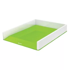   Irattálca, műanyag, kettős színhatású, LEITZ Wow, zöld (E53611054)