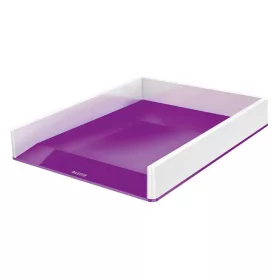   Irattálca, műanyag, kettős színhatású, LEITZ Wow, lila (E53611062)