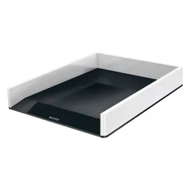   Irattálca, műanyag, kettős színhatású, LEITZ Wow, fekete (E53611095)