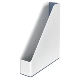   Iratpapucs, műanyag, 73 mm, kettős színhatású, LEITZ Wow, fehér (E53621001)