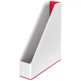   Iratpapucs, műanyag, 73 mm, kettős színhatású, LEITZ Wow, piros (E53621026)