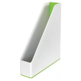   Iratpapucs, műanyag, 73 mm, kettős színhatású, LEITZ Wow, zöld (E53621054)