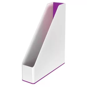   Iratpapucs, műanyag, 73 mm, kettős színhatású, LEITZ Wow, lila (E53621062)