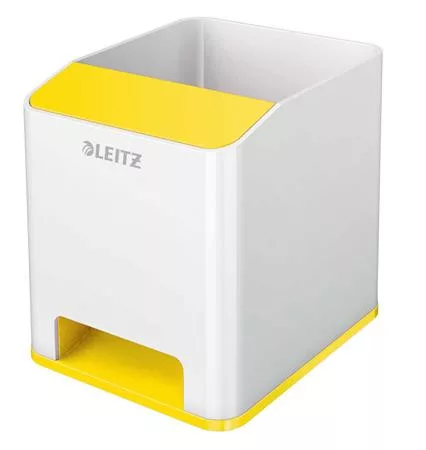 Írószertartó, kettős színhatású, LEITZ Wow, sárga (E53631016)