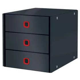   Irattároló, laminált karton, 3 fiókos, LEITZ Cosy Click&Store, bársonyszürke (E53680089)