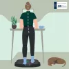 Álláskönnyítő szőnyeg, ergonómiai, LEITZ Ergo Active (E53730089)