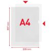 Genotherm, L, A4, 105 mikron, narancsos felület, ESSELTE Standard (E54820)