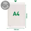 Genotherm, lefűzhető, A4, 170 mikron, narancsos felület, 20 mm, LEITZ Jumbo (E54934)