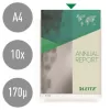 Genotherm, lefűzhető, A4, 170 mikron, narancsos felület, 20 mm, LEITZ Jumbo (E54934)