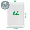 Genotherm, lefűzhető, A4, 170 mikron, narancsos felület, 20 mm, LEITZ Jumbo (E54934)