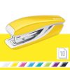 Tűzőgép, mini, No. 10, 10 lap, fém, LEITZ Nexxt Wow, sárga (E55281016)