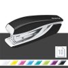 Tűzőgép, mini, No. 10, 10 lap, fém, LEITZNexxt Wow, fekete (E55281095)