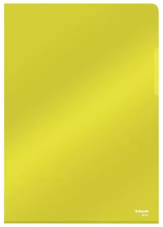 Genotherm, L, A4, 150 mikron, víztiszta felület, ESSELTE Luxus, sárga (E55431)