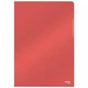   Genotherm, L, A4, 150 mikron, víztiszta felület, ESSELTE Luxus, piros (E55433)