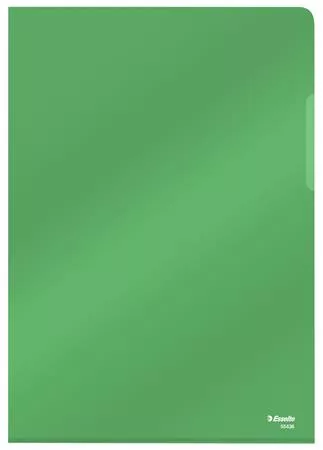 Genotherm, L, A4, 150 mikron, víztiszta felület, ESSELTE Luxus, zöld (E55436)