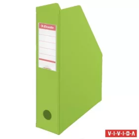   Iratpapucs, PVC/karton, 70 mm, összehajtható, ESSELTE, Vivida zöld (E56006)