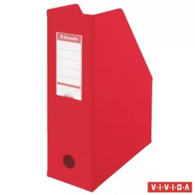   Iratpapucs, PVC/karton, 100 mm, összehajtható, ESSELTE, Vivida piros (E56073)