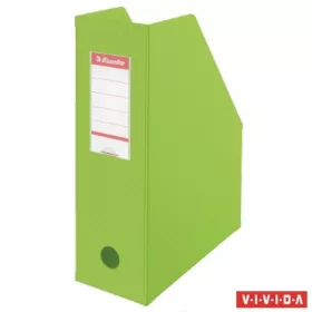   Iratpapucs, PVC/karton, 100 mm, összehajtható, ESSELTE, Vivida zöld (E56076)