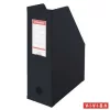 Iratpapucs, PVC/karton, 100 mm, összehajtható, ESSELTE, Vivida fekete (E56077)