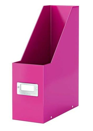 Iratpapucs, PP/karton, 95 mm, LEITZ Click&Store, rózsaszín (E60470023)