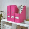 Iratpapucs, PP/karton, 95 mm, LEITZ Click&Store, rózsaszín (E60470023)