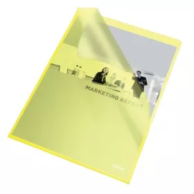   Genotherm, L, A4, 105 mikron, narancsos felület, ESSELTE Standard, sárga (E60836)