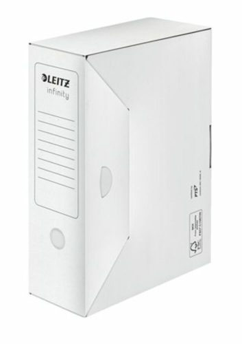 Archiválódoboz, A4, 100 mm, LEITZ Infinity, fehér (E60890000)