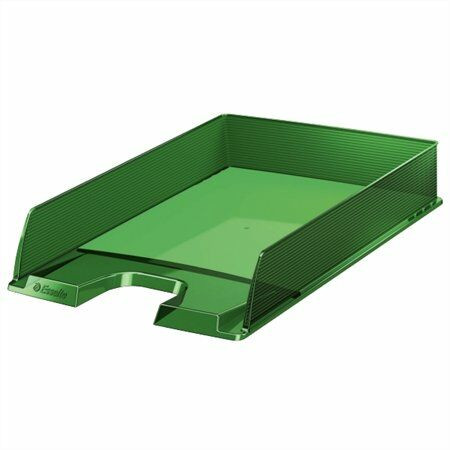 Irattálca, műanyag, ESSELTE Europost, áttetsző zöld (E623597)