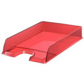   Irattálca, műanyag, ESSELTE Europost, áttetsző piros (E623601)