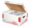 Archiválókonténer, S méret, újrahasznosított karton, ESSELTE Speedbox, fehér (E623911)
