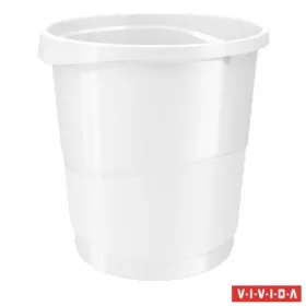   Papírkosár, 14 liter, ESSELTE Europost, Vivida fehér (E623945)