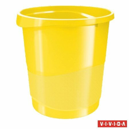 Papírkosár, 14 liter, ESSELTE Europost, Vivida sárga (E623946)