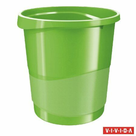 Papírkosár, 14 liter, ESSELTE Europost, Vivida zöld (E623950)