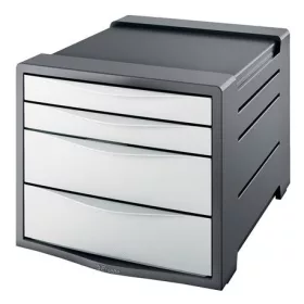   Irattároló, műanyag, 4 fiókos, ESSELTE Europost, Vivida fehér (E623959)