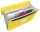 Harmonikamappa, A4, PP, 6 rekeszes, ESSELTE Vivida, sárga (E624020)