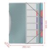 Előrendező, A4, 6 részes, műanyag, ESSELTE Colour'Breeze, áttetsző (E626255)