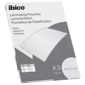   Meleglamináló fólia, 100 mikron, A3, fényes, IBICO Medium (E627312)