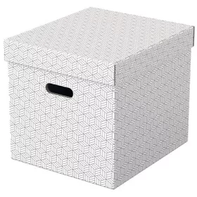 Tárolódoboz, kocka alakú, ESSELTE Home, fehér (E628288)