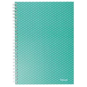   Spirálfüzet, A5, kockás, 80 lap, ESSELTE Colour'Breeze, zöld (E628467)