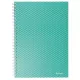 Spirálfüzet, A5, kockás, 80 lap, ESSELTE Colour'Breeze, zöld (E628467)
