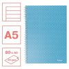 Spirálfüzet, A5, vonalas, 80 lap, ESSELTE Colour'Breeze, kék (E628471)