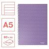Spirálfüzet, A5, vonalas, 80 lap, ESSELTE Colour'Breeze, levendula (E628474)